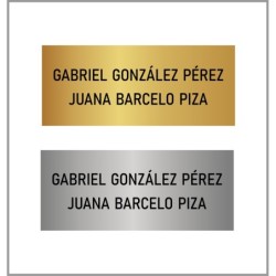 Placa para puerta
