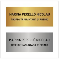 Placa Trofeo